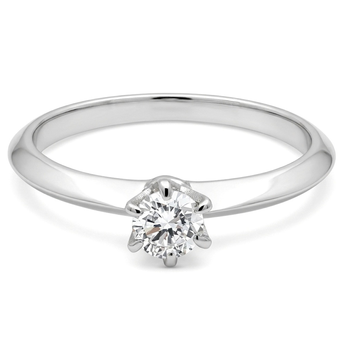 Balto aukso sužadėtuvių žiedas su laboratorijoje užaugintu deimantu (27), LAB GROWN žiedai, Aukso praba: 585, Gaminio nuotraukoje svoris: 2.22 g, Brangakmenis: Lab Grown diamond, Brangakmenio svoris: 0.23 ct, Brangakmenio svoris ct.: 0.20-0.29 ct - Juvelyrika internetu