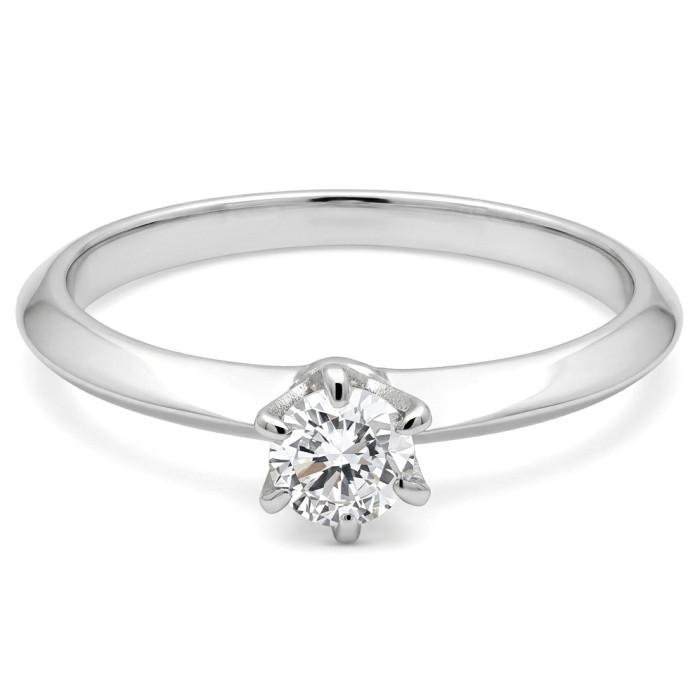 Balto aukso sužadėtuvių žiedas su laboratorijoje užaugintu deimantu (27)