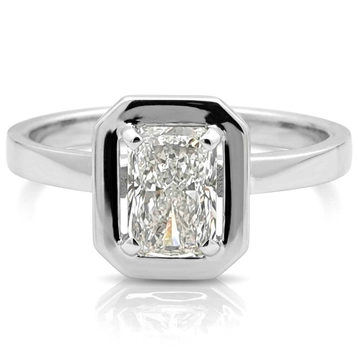 Prabangus sužadėtuvių žiedas su Lab Grown deimantu (29), LAB GROWN žiedai, Aukso praba: 585, Gaminio nuotraukoje svoris: 3.19 g, Brangakmenis: Lab Grown diamond, Brangakmenio svoris: 1.00 ct, Brangakmenio svoris ct.: 0.70-1.50 ct - Juvelyrika internetu