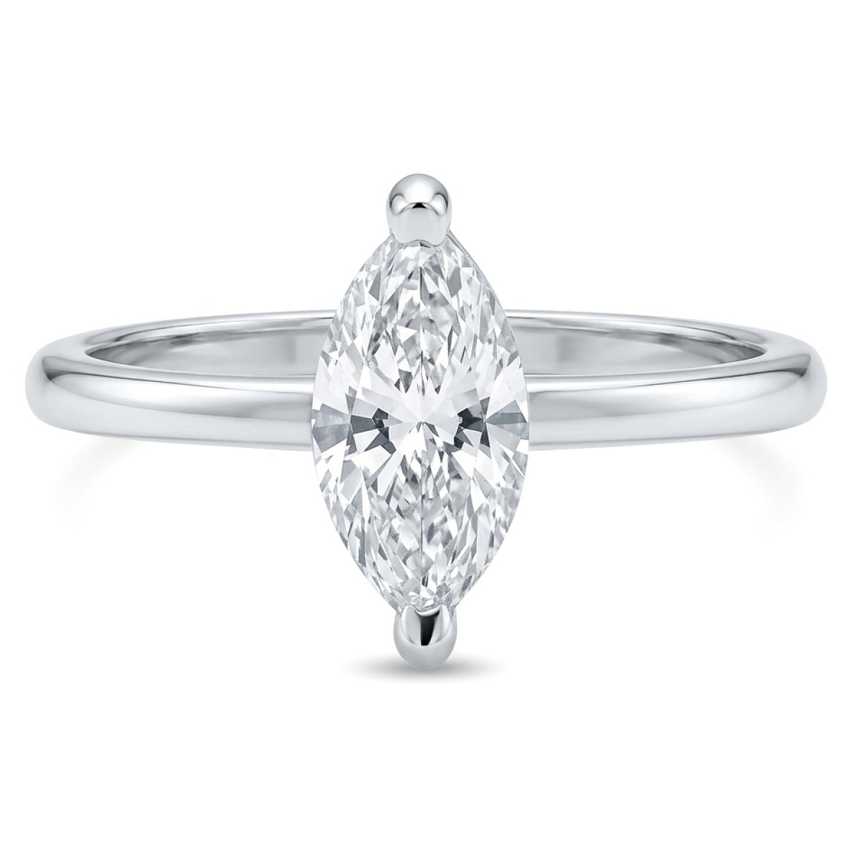 Klasikinis balto aukso žiedas su Lab-Grown deimantu (48), LAB GROWN žiedai, Aukso praba: 585, Gaminio nuotraukoje svoris: 1.99 g, Brangakmenis: Lab Grown diamond, Brangakmenio svoris ct.: 0.70-1.50 ct, Brangakmenio svoris: 0.75 ct - Juvelyrika internetu