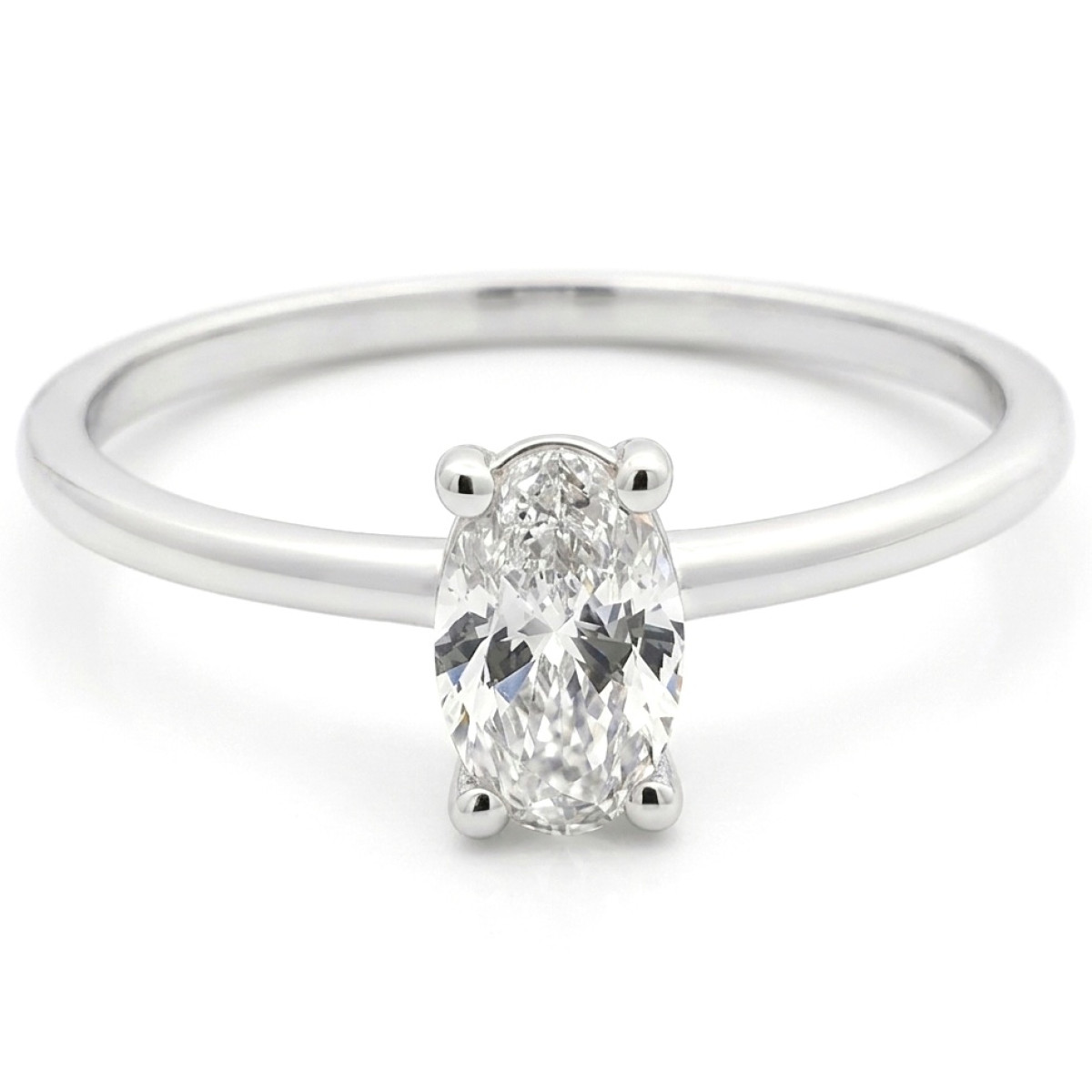 Klasikinis sužadėtuvių žiedas su Lab grown deimantu (52), LAB GROWN žiedai, Aukso praba: 585, Gaminio nuotraukoje svoris: 1.90 g, Brangakmenis: Lab Grown diamond, Brangakmenio svoris: 0.55 ct, Brangakmenio svoris ct.: 0.30-0.69 ct - Juvelyrika internetu