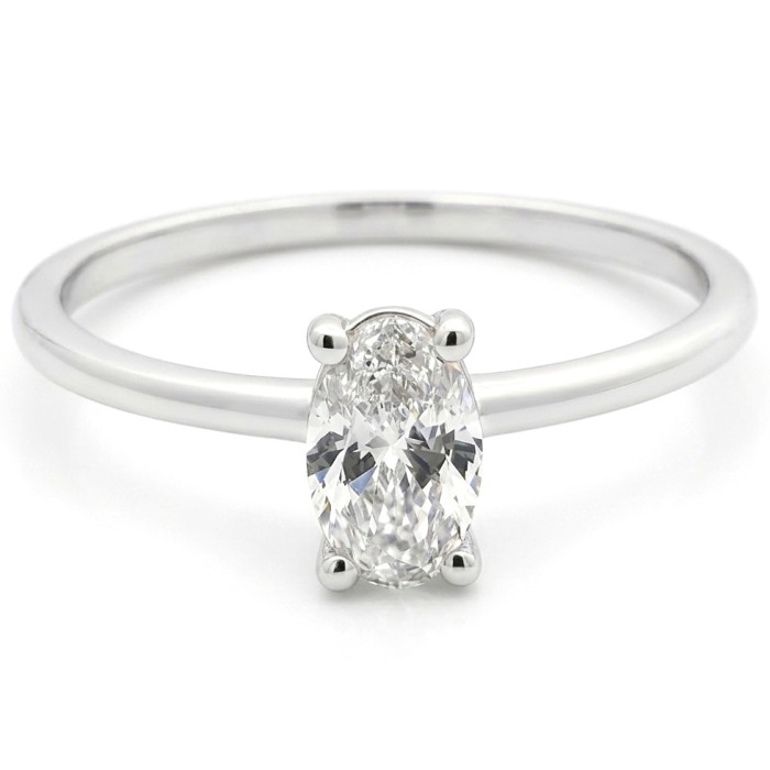 Klasikinis sužadėtuvių žiedas su Lab grown deimantu (52)