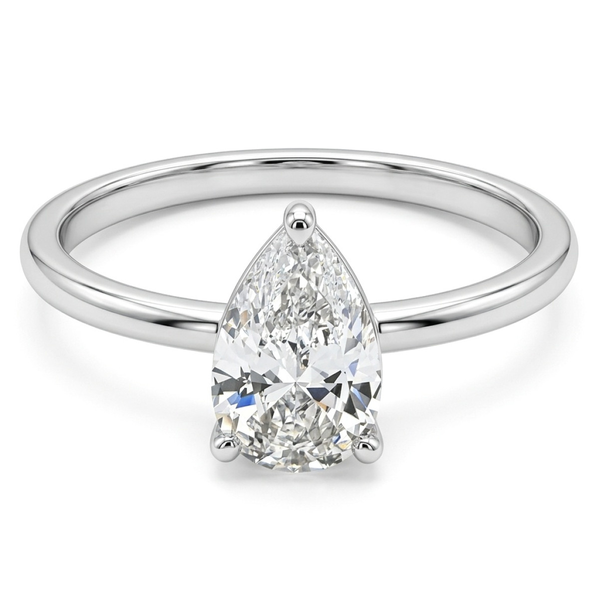 Balto aukso žiedas su Lab grown deimantu (54), LAB GROWN žiedai, Aukso praba: 585, Gaminio nuotraukoje svoris: 2.02 g, Brangakmenis: Lab Grown diamond, Brangakmenio svoris: 0.85 ct, Brangakmenio svoris ct.: 0.70-1.50 ct - Juvelyrika internetu