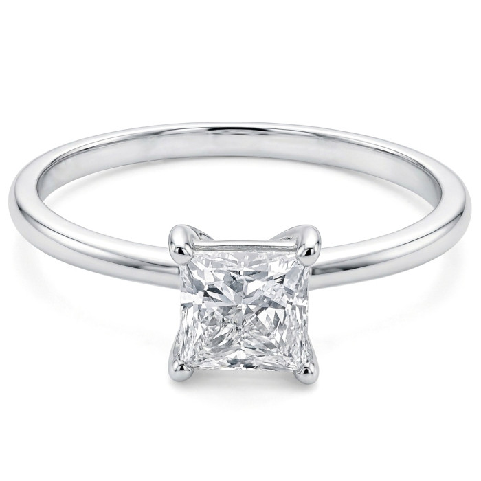 Klasikinis sužadėtuvių žiedas su Lab grown deimantu (56)