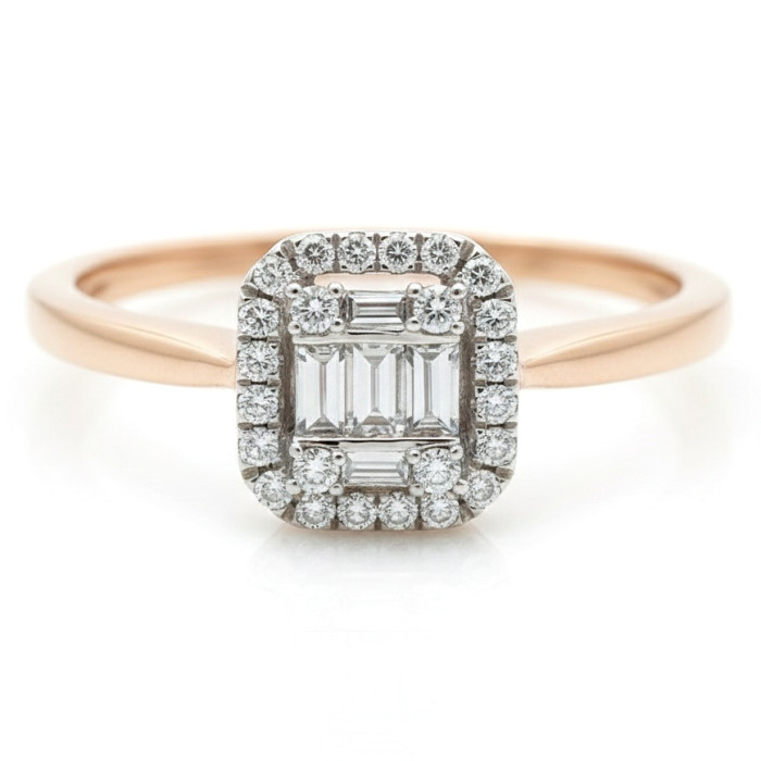 engagement ring with diamond (z1351)