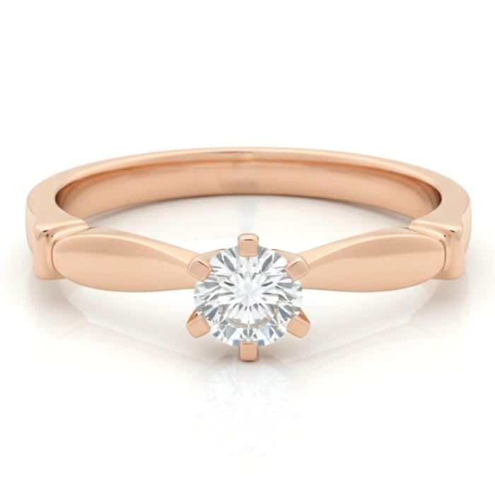  Gold ring decorated with a diamond (z1363)