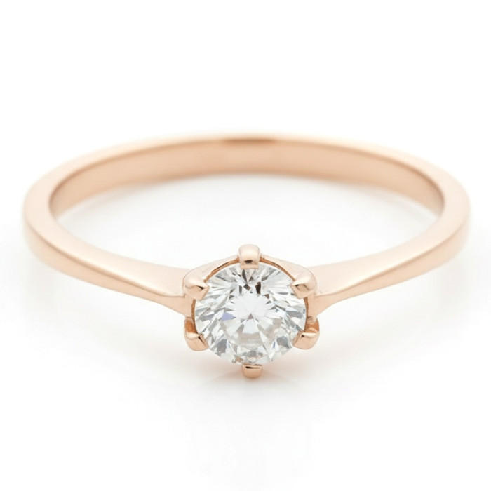  Engagement ring decorated with diamonds (1435)