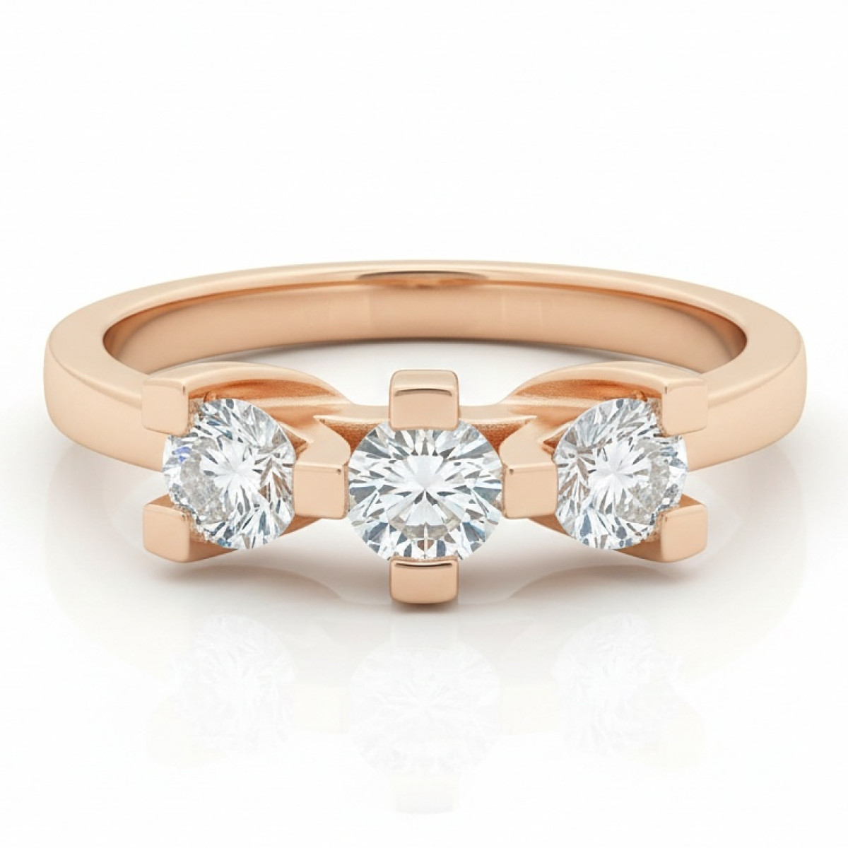  Diamond Engagement Ring (1568), Modern engagement rings, Gold type: 585, Item in the photo weight: 3.51 g, Gemstone: Brilliant, Gemstone ct.: 0.33 ct, Gemstone ct.: 0.30-0.69 ct - Jewelry online