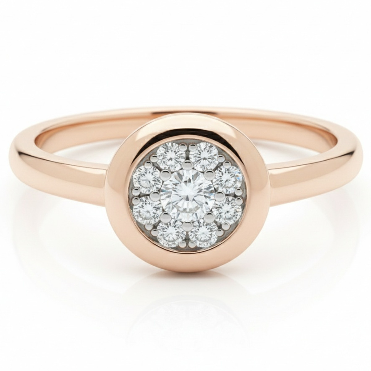  Gold ring decorated with diamonds (1668), Modern engagement rings, Gold type: 585, Item in the photo weight: 3.27 g, Gemstone: Brilliant, Gemstone ct.: 0.20 ct, Gemstone ct.: 0.20-0.29 ct - Jewelry online