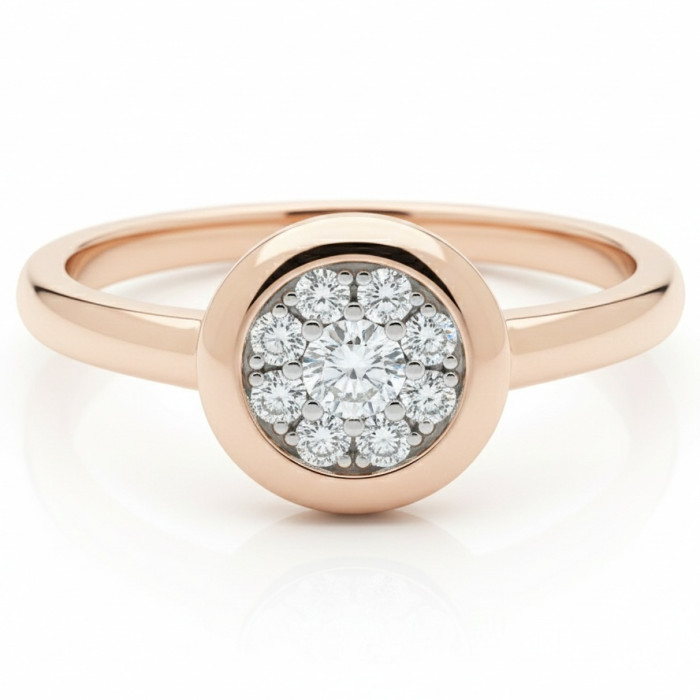  Gold ring decorated with diamonds (1668)