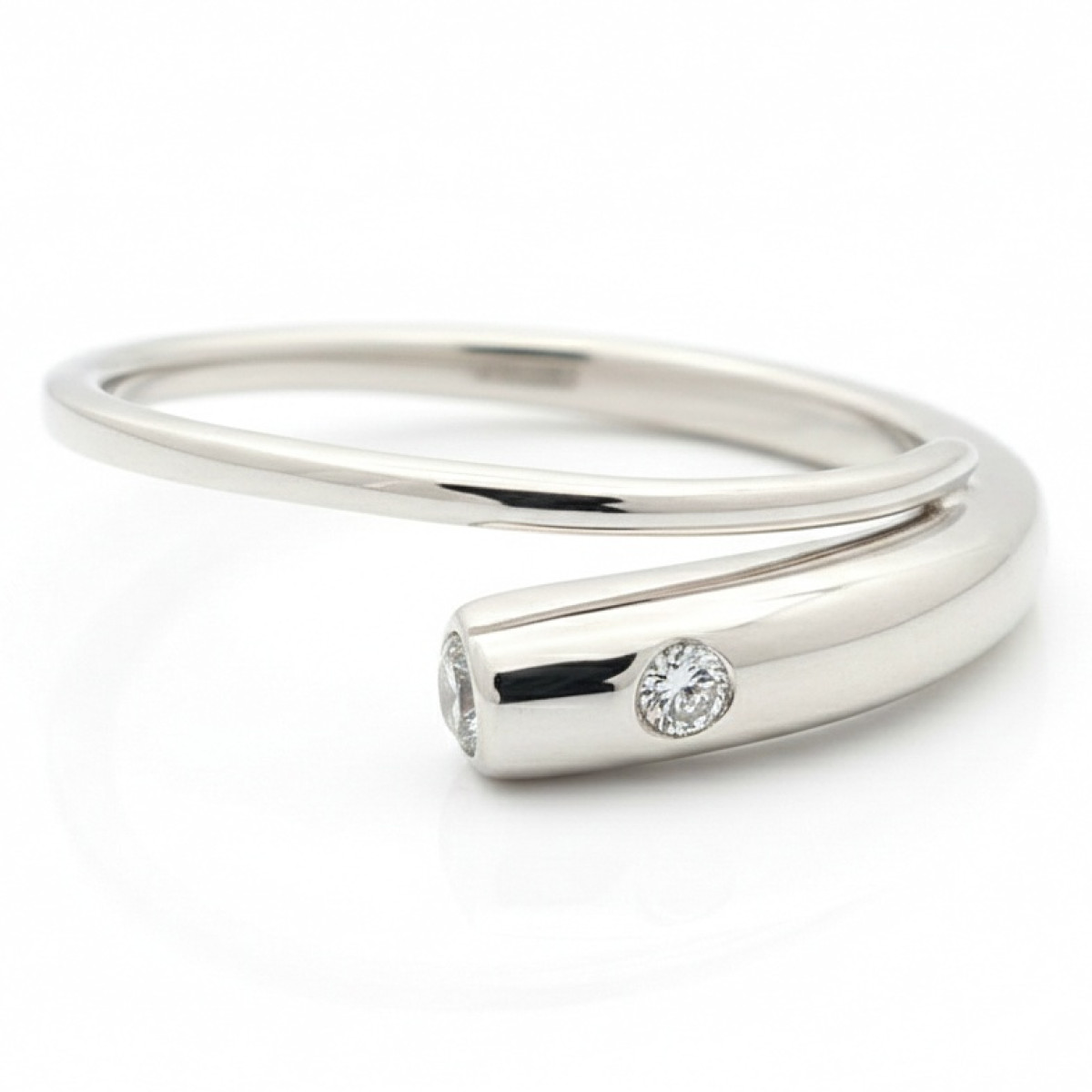  An exceptional white gold ring with diamonds (1873), Women's Rings, Gold type: 585, Item in the photo weight: 2.42 g, Gemstone: Brilliant, Gemstone ct.: 0.01-0.09 ct, Gemstone ct.: 0.08 ct - Jewelry online