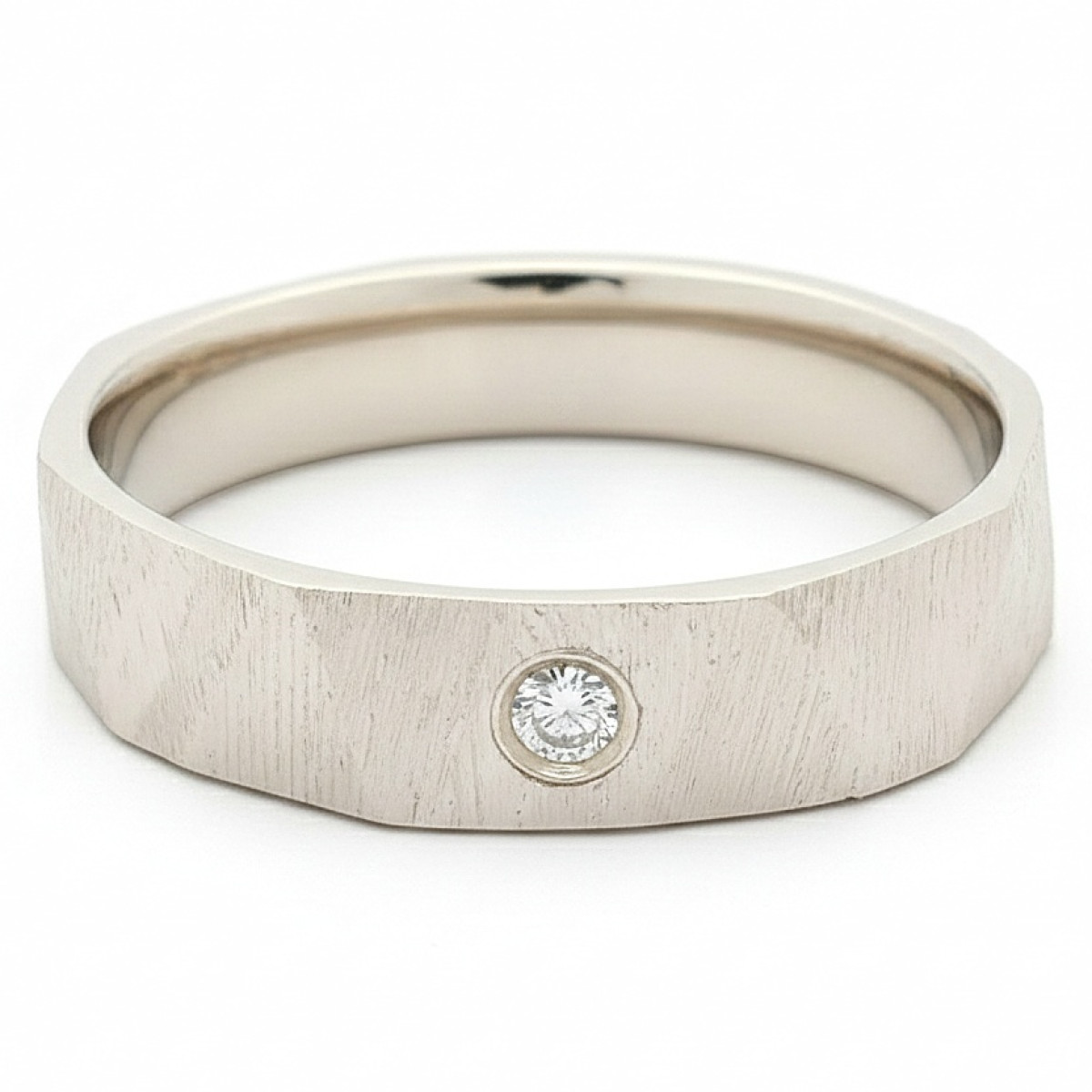  Gold Ring with Diamond (1894), Women's Rings, Gold type: 585, Item in the photo weight: 2.85 g, Gemstone: Brilliant, Gemstone ct.: 0.01-0.09 ct, Gemstone ct.: 0.02 ct - Jewelry online