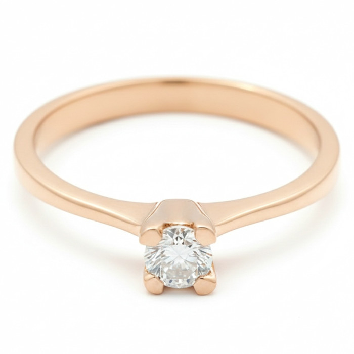 Klasisks saderināšanās gredzens ar dimantu (2124)