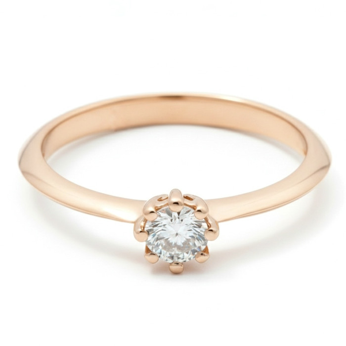  Zelta saderināšanās gredzens ar briljantu (2125)