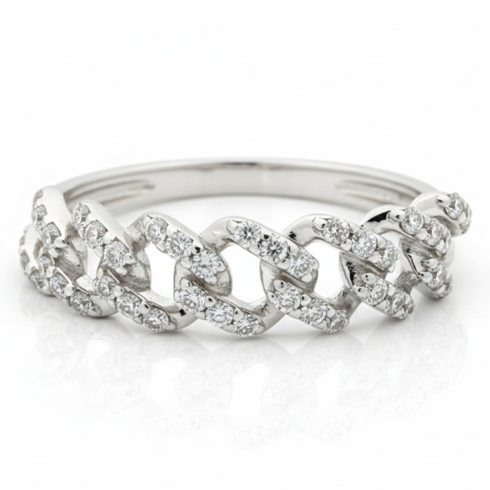 Zelta gredzens ar briljantiem 