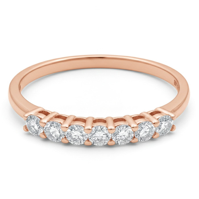 Gold ring with diamond band (2264)