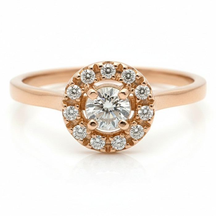 Gredzens ar dimantu halo (2331)