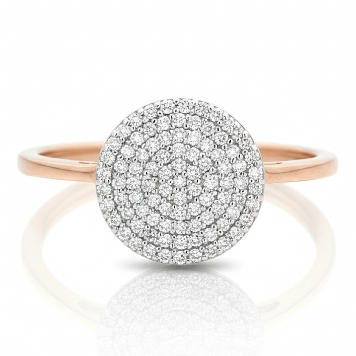 Gold ring set with diamonds (2609), Modern engagement rings, Gold type: 585, Item in the photo weight: 1.41 g, Gemstone: Brilliant, Gemstone ct.: 0.14 ct, Gemstone ct.: 0.10-0.19 ct - Jewelry online