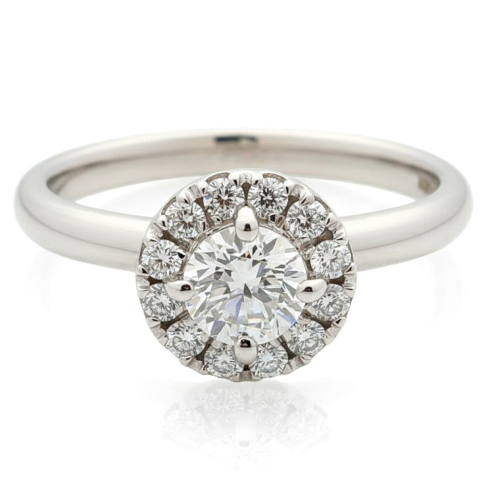 Halo engagement ring with diamonds (2823)