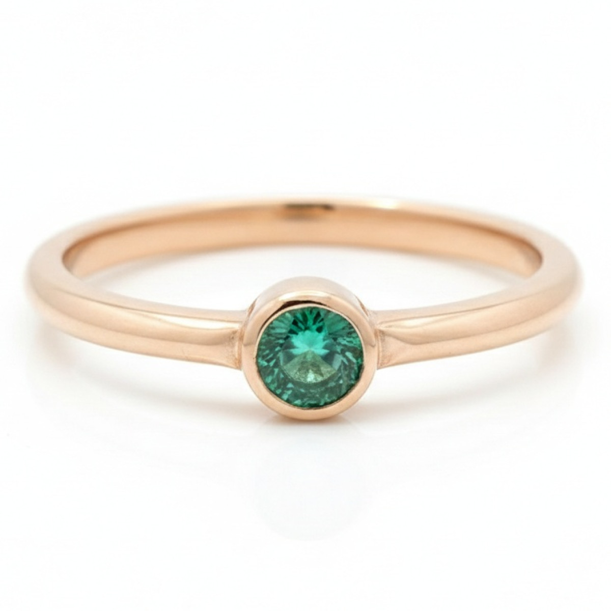 Gold Ring with Emerald (2385), Women's Rings, Gold type: 585, Item in the photo weight: 1.86 g, Gemstone: Emerald, Gemstone ct.: 0.20 ct, Gemstone ct.: 0.20-0.29 ct - Jewelry online