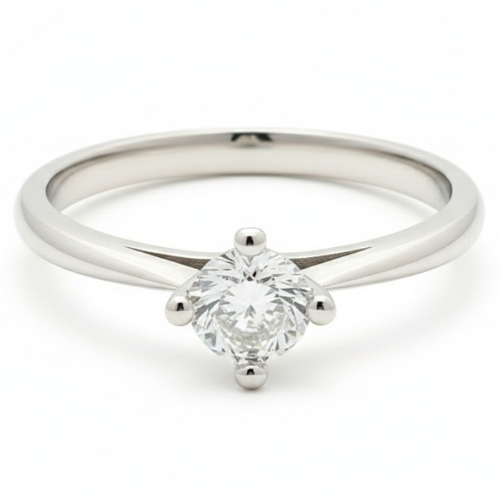 White Gold Engagement Ring with Diamond (2499)