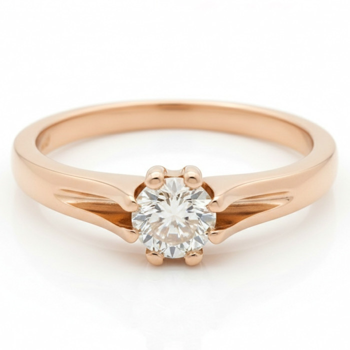 Classic engagement ring with diamond (2506)
