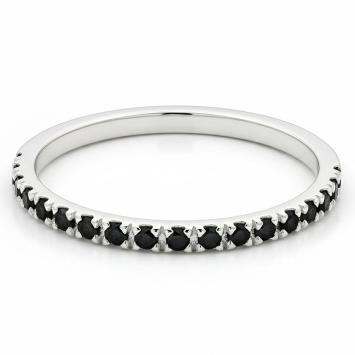 White Gold and Black Diamond Ribbon (2564)