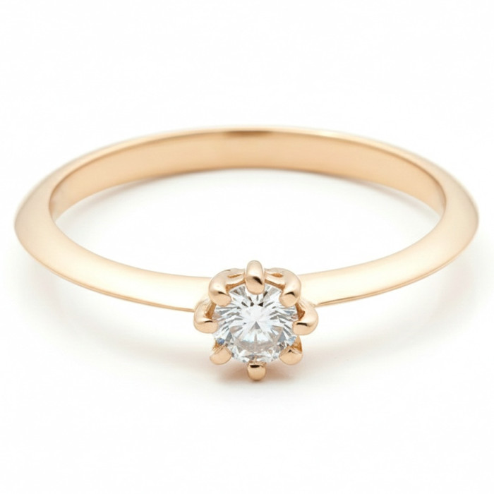 Classic engagement ring with diamond (2567)
