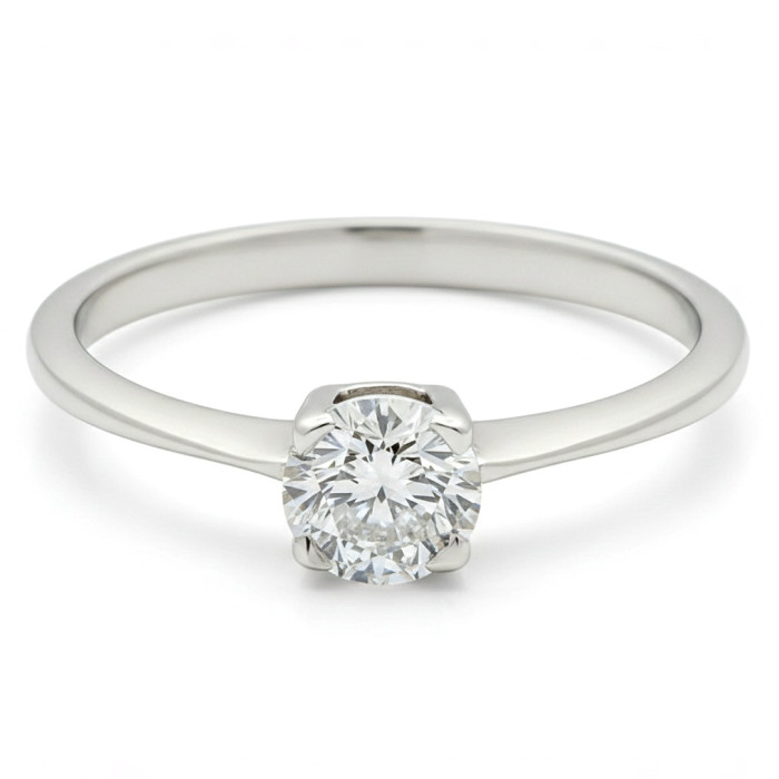 Classic White Gold Ring with Diamond (2669)