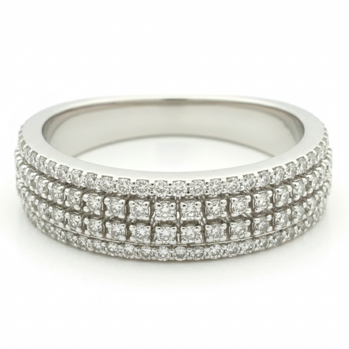 Exclusive white gold ring with diamonds (2801), Women's Rings, Gold type: 585, Item in the photo weight: 3.04 g, Gemstone: Brilliant, Gemstone ct.: 0.57 ct, Gemstone ct.: 0.30-0.69 ct - Jewelry online