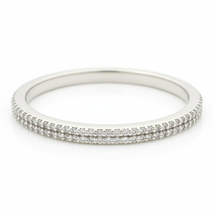 White gold diamond band (2803)