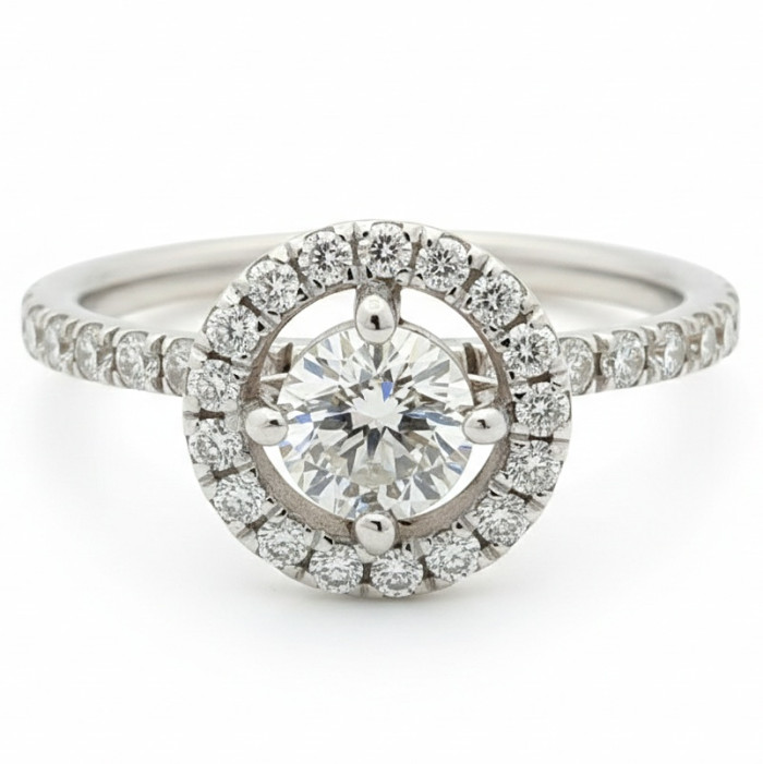 Exclusive Halo Engagement Ring with Diamonds (2825)