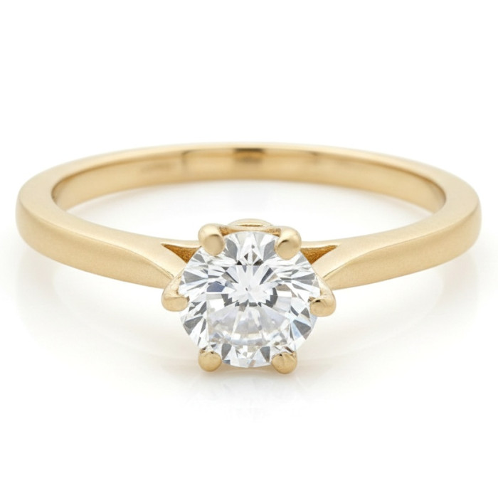 Zelta saderināšanās gredzens ar aci (1298)