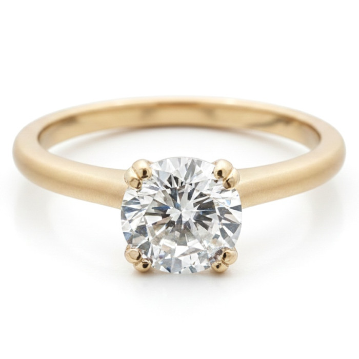 Klasisks saderināšanās gredzens ar actiņu (1374)