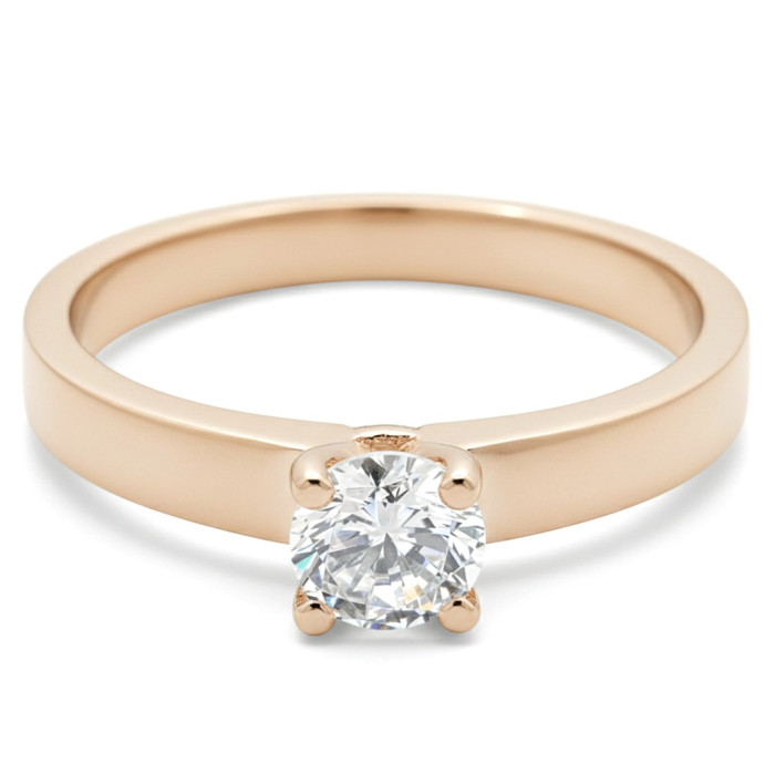 Klasisks saderināšanās gredzens ar actiņu (1528)