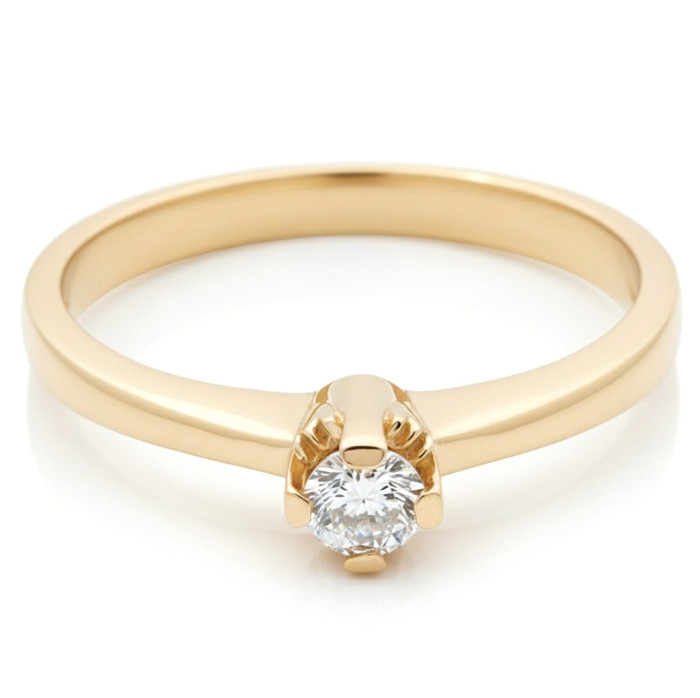 Zelta saderināšanās gredzens ar aci (1550)