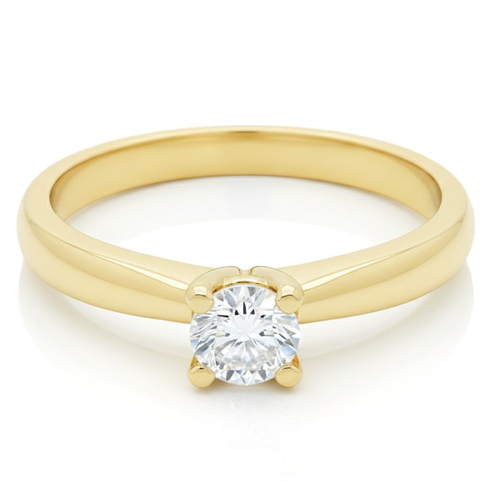 Dzeltena zelta saderināšanās gredzens (1598)