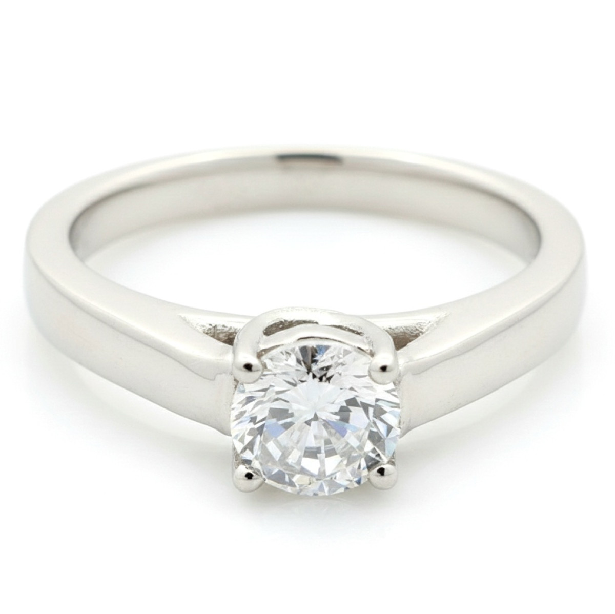 Baltā zelta saderināšanās gredzens ar aci (1599), Ar acīm, Zelta standarts: 585, Produkta foto svars: 3.71 g, Dārgakmeņi: Cirkons - Rotājumlietas internetā