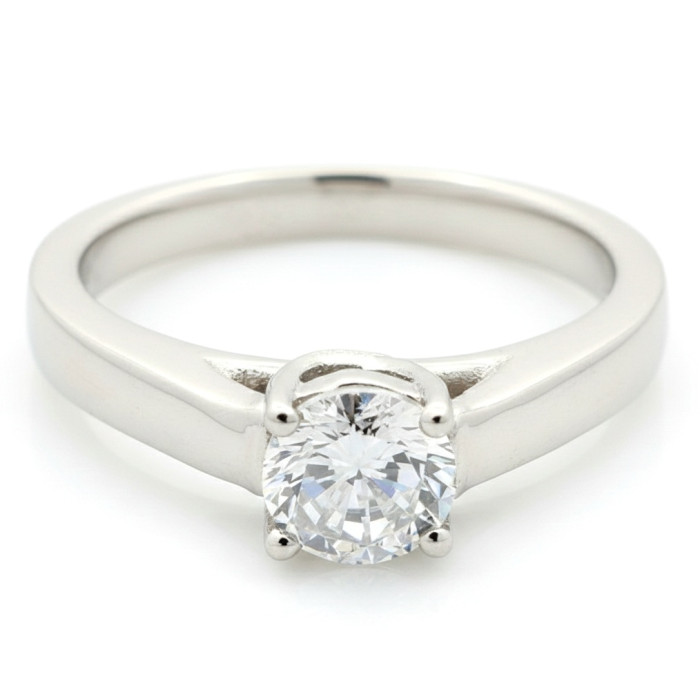 Baltā zelta saderināšanās gredzens ar aci (1599)