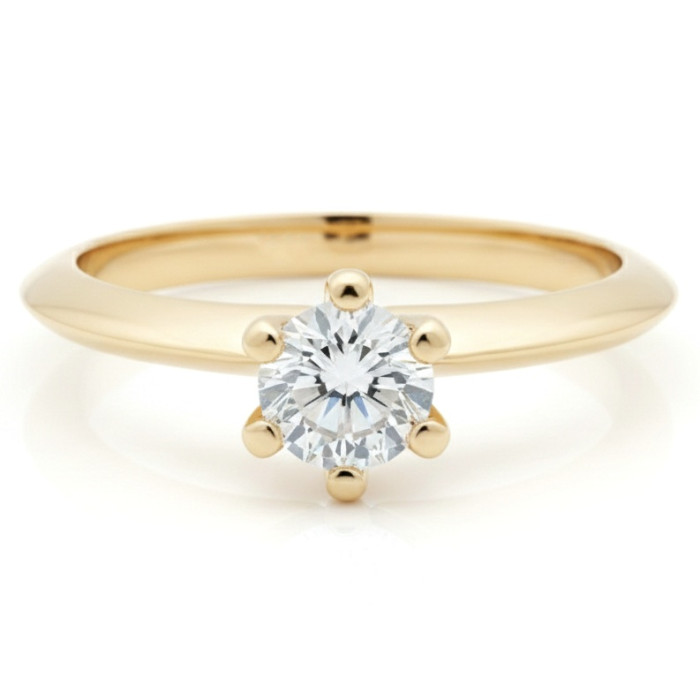 Klasisks saderināšanās gredzens ar actiņu (1616)