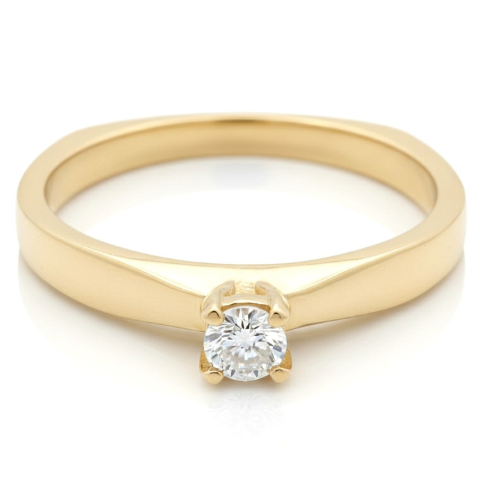 Dzeltena zelta gredzens ar aci (1623)