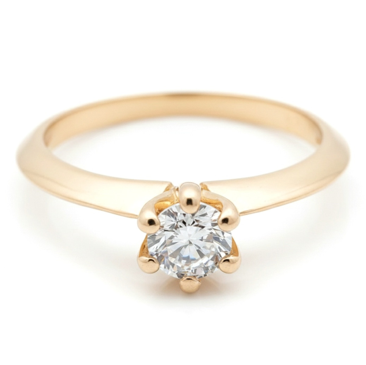 Klasisks saderināšanās gredzens ar actiņu (1625), Ar acīm, Zelta standarts: 585, Produkta foto svars: 2.31 g, Dārgakmeņi: Cirkons - Rotājumlietas internetā