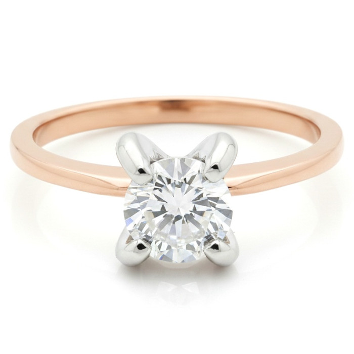 Zelta saderināšanās gredzens ar kristāla akcentu (76)