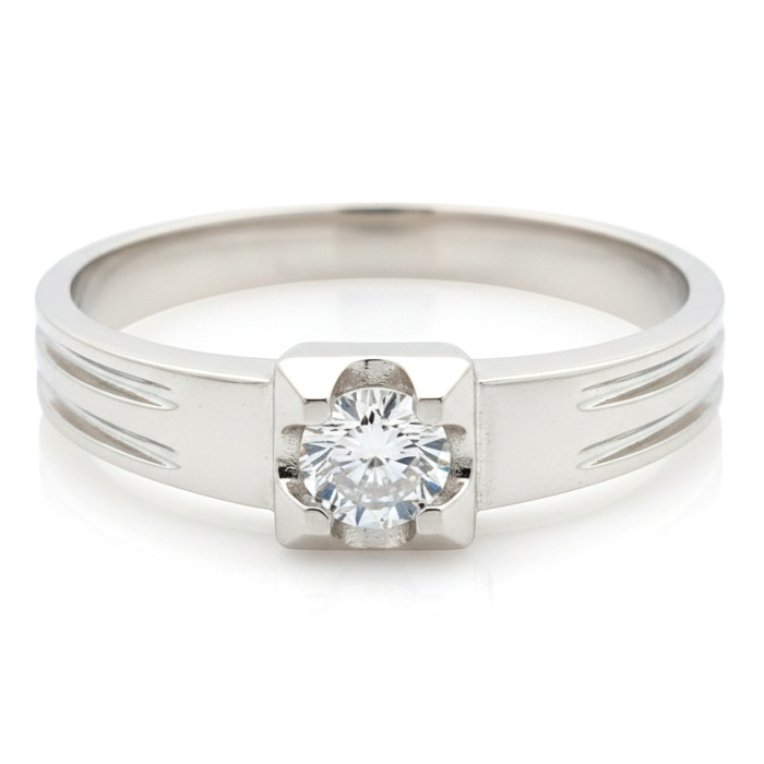 Baltā zelta saderināšanās gredzens (928)