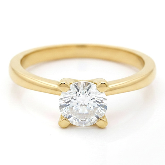 Classic Yellow Gold Engagement Ring with Eye (1539)