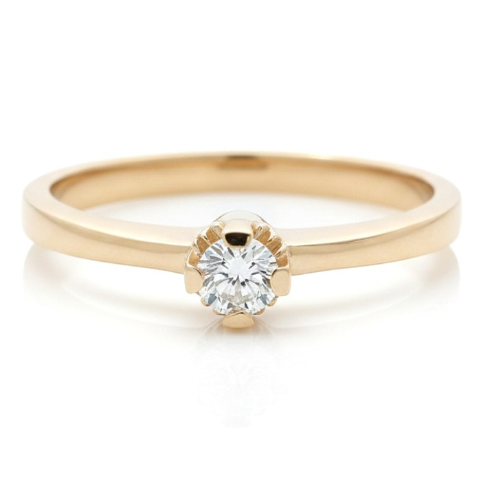 Gold engagement ring with eye (1553)