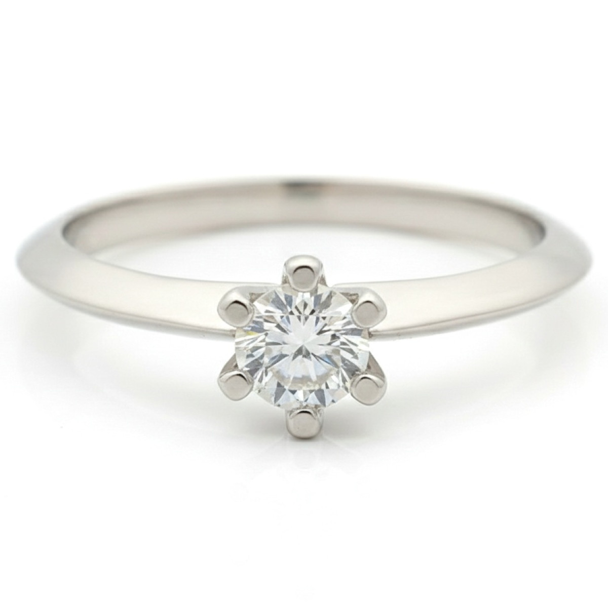  White Gold Diamond Engagement Ring (1554), Classic engagement rings, Gold type: 585, Item in the photo weight: 2.13 g, Gemstone: Brilliant, Gemstone ct.: 0.25 ct, Gemstone ct.: 0.20-0.29 ct - Jewelry online