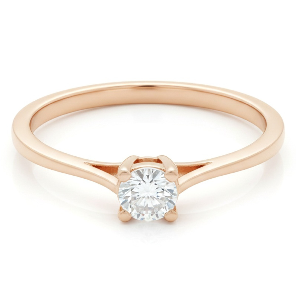 Engagement ring with eye (1740), With Gemstones, Gold type: 585, Item in the photo weight: 2.09 g, Gemstone: Zircon - Jewelry online