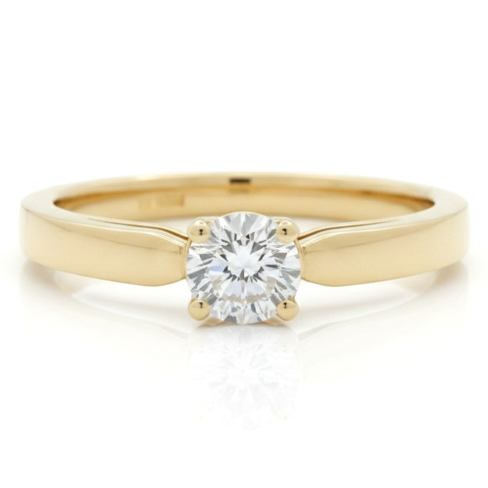 Yellow Gold Engagement Ring with Eye (1561)