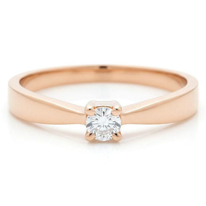 Minimalist engagement ring (1648)